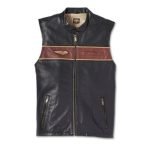 The Harley-Davidson Mens 120TH Anniversary Leather Vest Motocollection