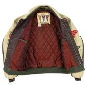 J-Hope On The Street Avirex Leather Bomber Jacket - Image 3