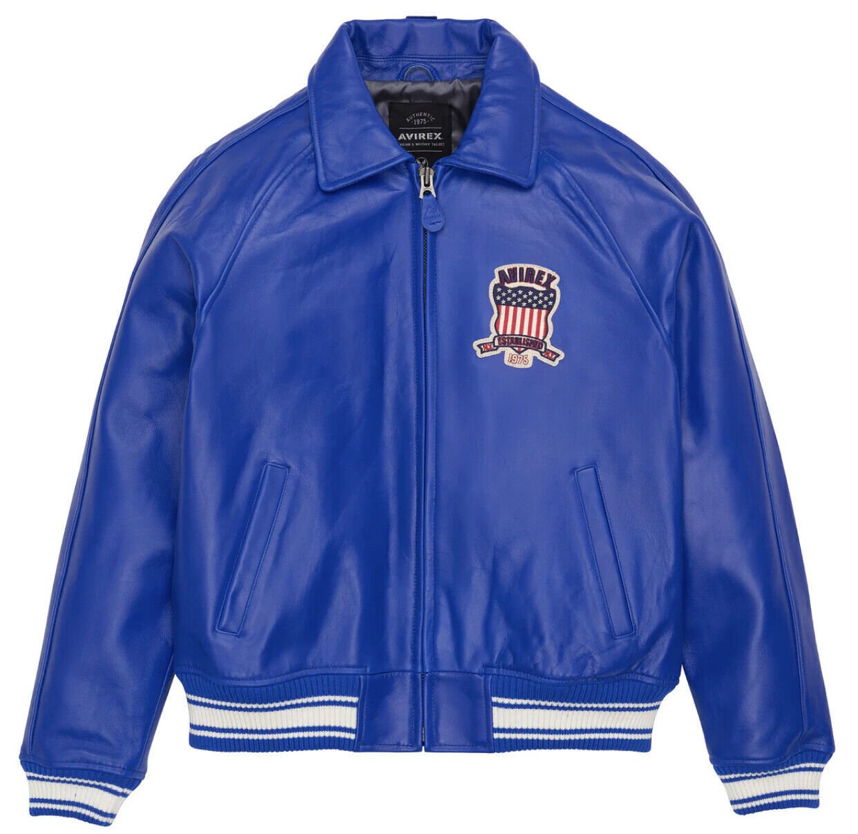 s-l1600 (14) Avirex Blue Icon Leather Jacket - Image 1
