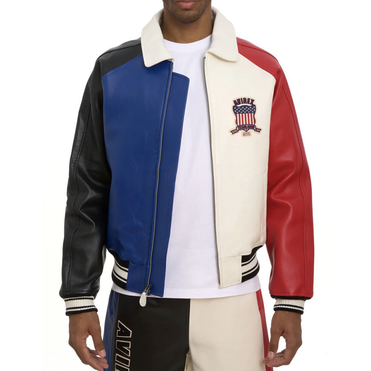 s-l1600 (3) Avirex Block Color Icon Leather Jacket - Image 3
