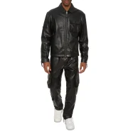 Avirex Leather Aviator Shirt Jacket - Image 7