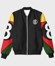 8 Ball 90s Black Vintage Bomber Jacket
