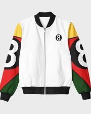 8 Ball 90s Style White Bomber Jacket