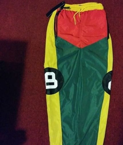 8 Ball Multicolor Track Satin Pants