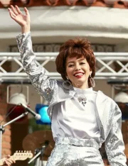 Singer Selena Quintanilla Christian Serratos Silver Jacket - Image 2