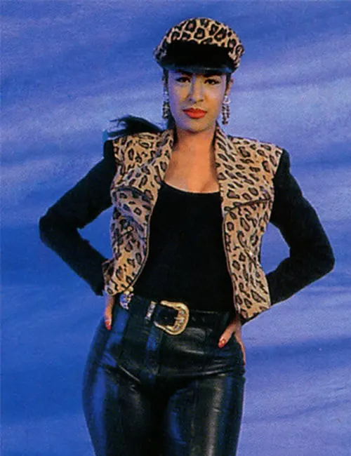 90s-Singer-Selena-Quintanilla-Cheetah-Leopard-Pattern-Print-Wool-Jacket.webp Singer Selena Quintanilla Leopard Cheetah Print Jacket - Image 2