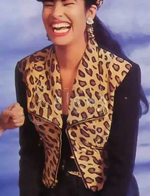 90s-Singer-Selena-Quintanilla-Cheetah-Leopard-Pattern-Print-Wool-Jackets.webp Singer Selena Quintanilla Leopard Cheetah Print Jacket - Image 3
