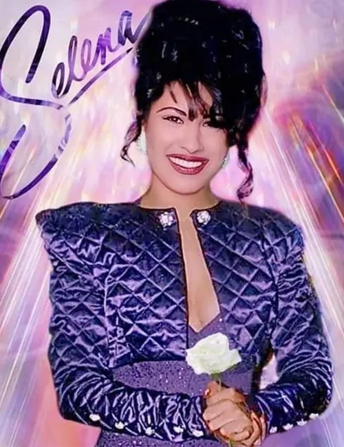 90s-Singer-Selena-Quintanilla-Purple-Diamond-Quilted-Cropped-Jackets.webp Selena Quintanilla Purple Diamond Quilted Cropped Jacket - Image 3