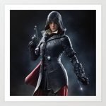 Assassin's Creed Evie Frye Black and Red Coat