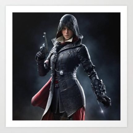Assassin's Creed Evie Frye Black and Red Coat