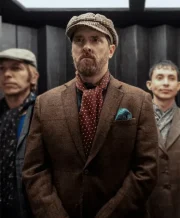 Brendan Hunt Ted Lasso Brown Suiting Fabric Blazer