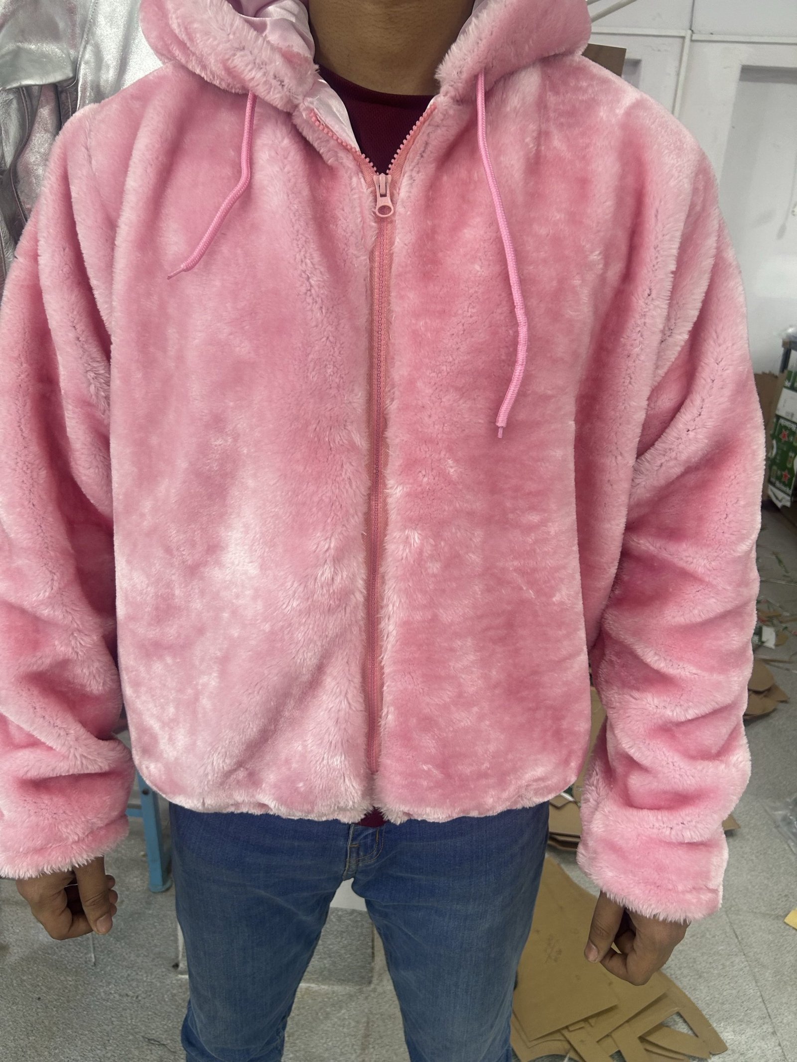 Cam’Ron’s Signature Pink Fur Shearling the Killa Cam Jacket 1 Cam’Ron’s Signature Pink Fur Shearling the Killa Cam Jacket