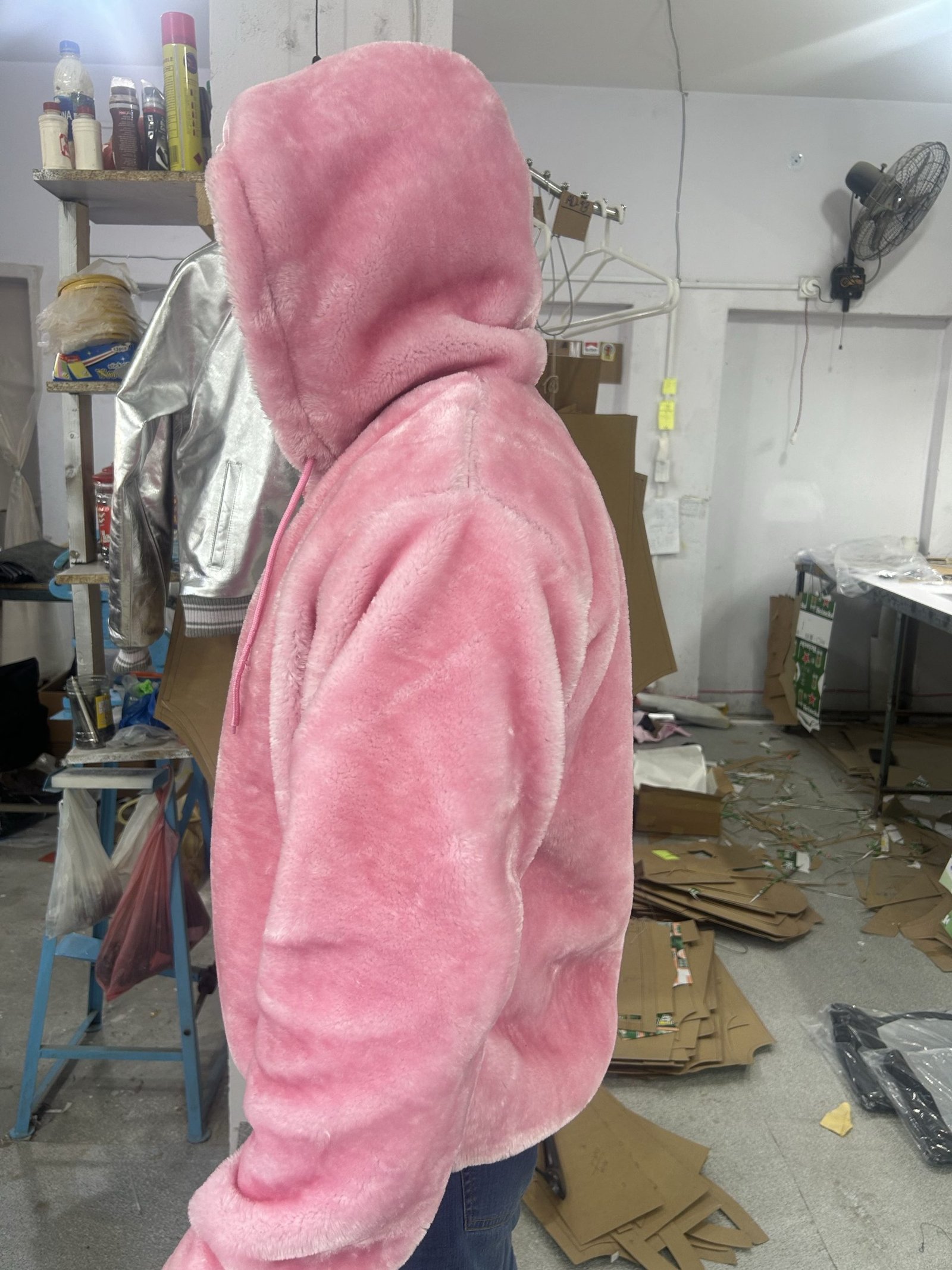 Cam’Ron’s Signature Pink Fur Shearling the Killa Cam Jacket side Cam’Ron’s Signature Pink Fur Shearling the Killa Cam Jacket