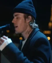 Justin Bieber 2 Much Black Trench Coat - Image 2