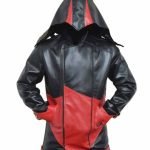 Assassins Creed Connor Kenway Red and Black Hoodie Jacket