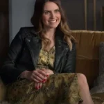 Ellie Taylor Ted Lasso S2 Flo Collins Black Biker Leather Jacket