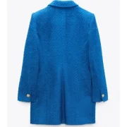 Ted Lasso S03 Rebecca Welton Wool Blue Blazer - Image 4