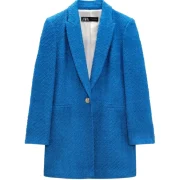 Ted Lasso S03 Rebecca Welton Wool Blue Blazer - Image 3