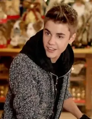 Justin Bieber All I Want For Christmas Is You Grey and Black Jacket