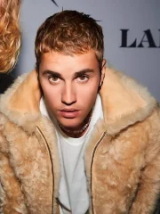Justin Bieber Beige Brown Faux Fur Jacket - Image 2