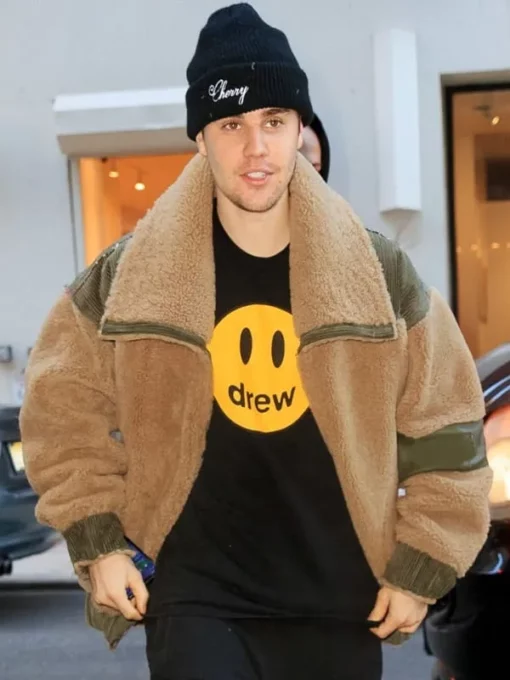 Justin-Bieber-Brown-Fur-Jacket-510x680-1.webp Justin Drew Bieber Brown Faux Fur Jacket - Image 1