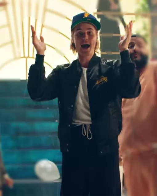 Justin-Bieber-No-Brainer-Bomber-Jacket-510x638-1.webp Justin Bieber No Brainer Song Black Jacket - Image 1