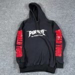 Justin Bieber Purpose Print Hoodie Sweatshirt Women's XL Black Red World Tour