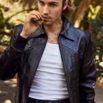 Justin Bieber Shirt Style Black Leather Jacket