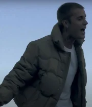 Justin Drew Bieber Stay Grey Puffer Jacket - Image 4