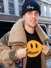 Justin Drew Bieber Brown Faux Fur Jacket - Image 2