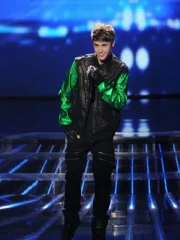 Justin Drew Bieber The X Factor Bomber Leather Jacket - Image 2