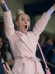 Ted Lasso S03 Juno Temple Pink Coat - Image 3