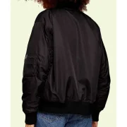 Ted Lasso S01 Juno Temple Black Bomber Jacket - Image 3
