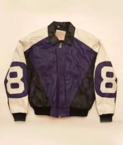 Michael Hoban 8 Ball Logo Purple and Black Jacket