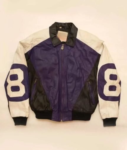 Michael Hoban 8 Ball Logo Purple and Black Jacket