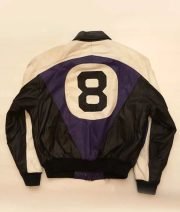 Michael Hoban 8 Ball Logo Purple and Black Jacket - Image 2