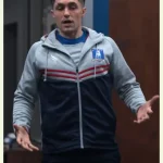 Phil Dunster Ted Lasso Grey and Blue Hooded Jacket