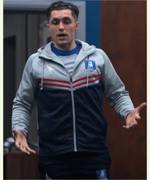 Phil-Dunster-Ted-Lasso-Grey-Hooded-Jacket-510x612-1.webp Phil Dunster Ted Lasso Grey and Blue Hooded Jacket - Image 1