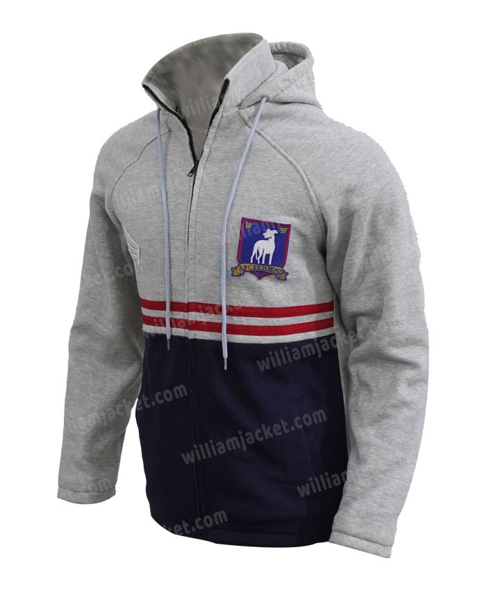 Phil-Dunster-Ted-Lasso-Grey-and-Blue-Hooded-Jacket-Left.jpg Phil Dunster Ted Lasso Grey and Blue Hooded Jacket - Image 4