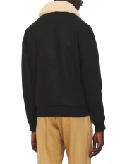Ted Lasso S03 Stephen Manas Black Bomber Jacket - Image 3