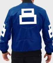David Puddy Seinfeld 8 Ball Blue Bomber Jacket - Image 2