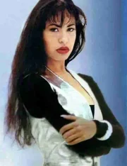 Singer Selena Quintanilla Silver Metallic Vest - Image 4