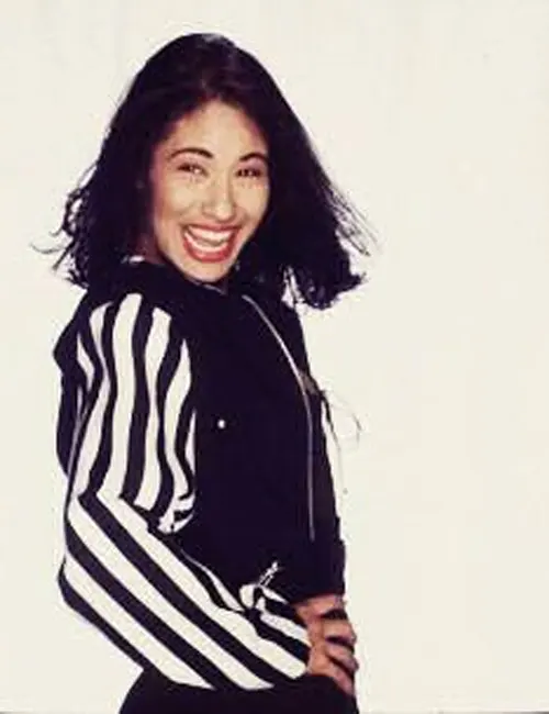 Selena-Quintanilla-Black-and-White-Cropped-Jackets.webp Selena Quintanilla Black and White Cropped Jacket - Image 3