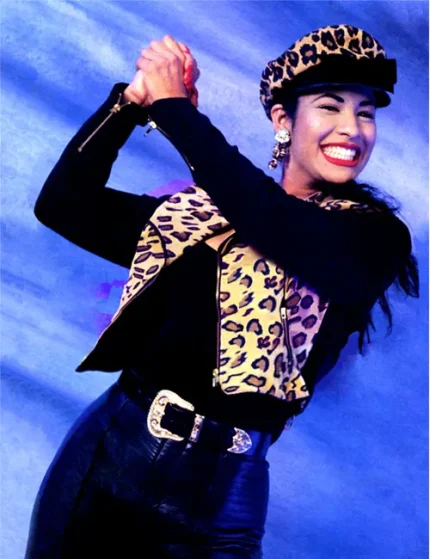 Singer Selena Quintanilla Leopard Cheetah Print Jacket