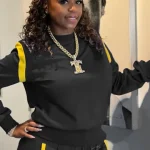 Snoop Dogg Wife Shante Broadus Bandana Black Tracksuit
