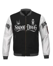 Snoop Dogg Death Row Records Black Varsity Jacket