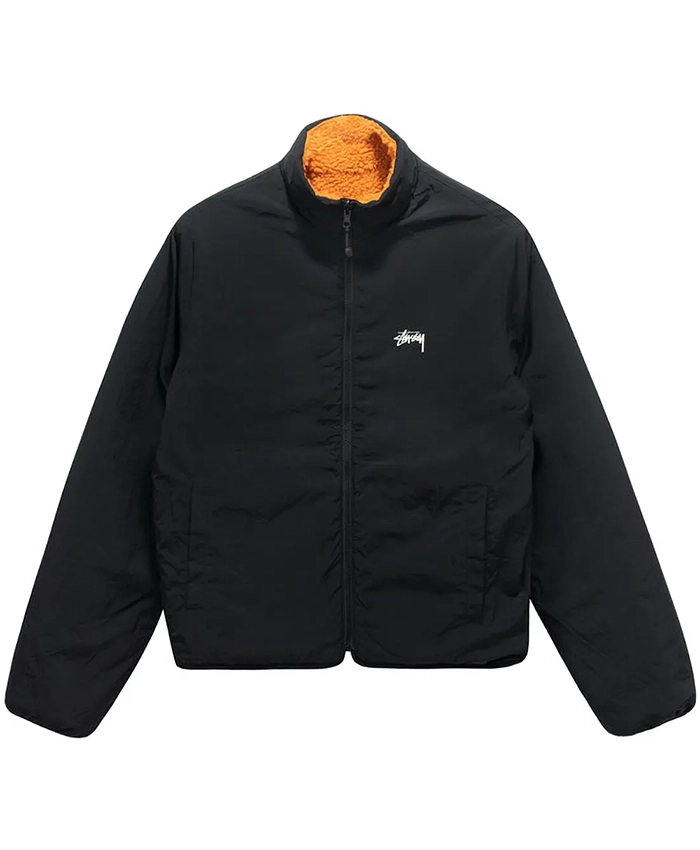 Stussy-8-Ball-Orange-Jacket-Inner-Side.webp Stussy 8 Ball Jacket - Image 6