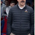 Ted Lasso S02 Jason Sudeikis Navy Blue Parachute Puffer Jacket