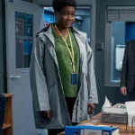 Ted Lasso S02 Dr. Sharon Fieldstone Grey Cotton Coat