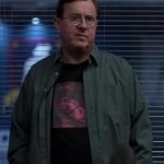 Higgins Ted Lasso Shirt Style Green Cotton Jacket